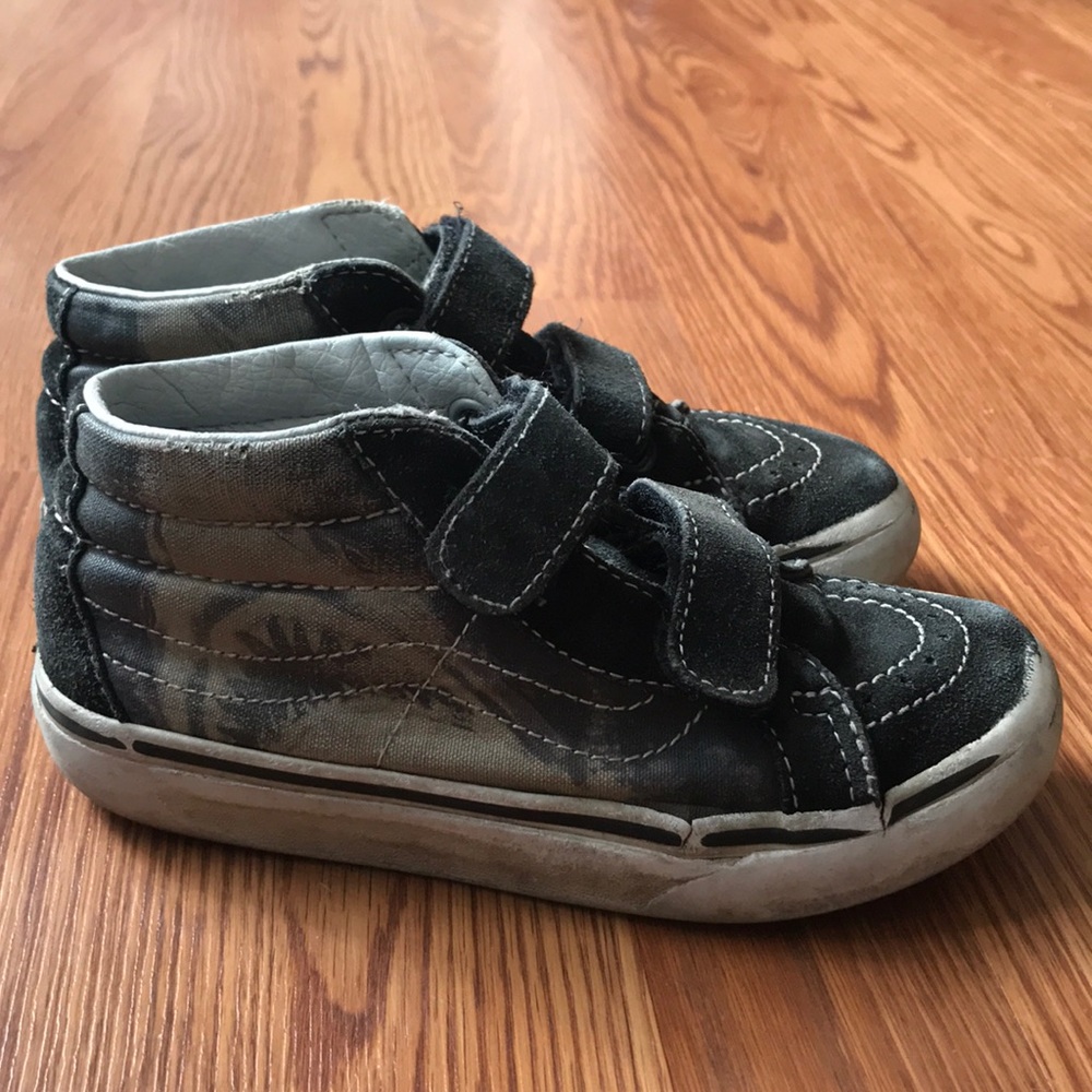 Vans Hi Tops with Shark design size 12.5 kids